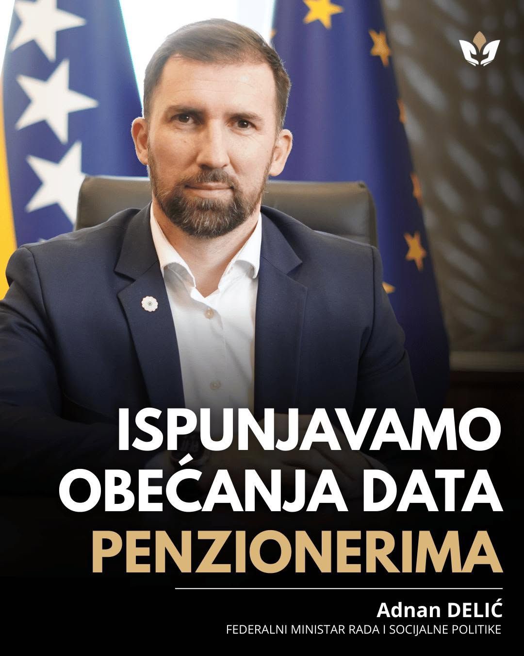 Narod - Federalni ministar rada i socijalne politike Adnan Delić danas ...