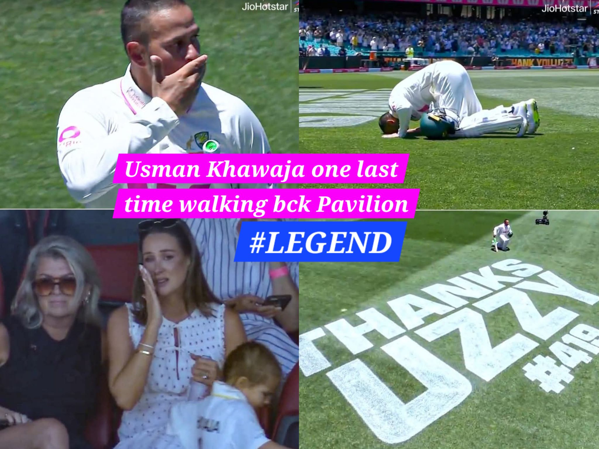 Sourav - For one final time in international cricket, Usman Khawaja ...