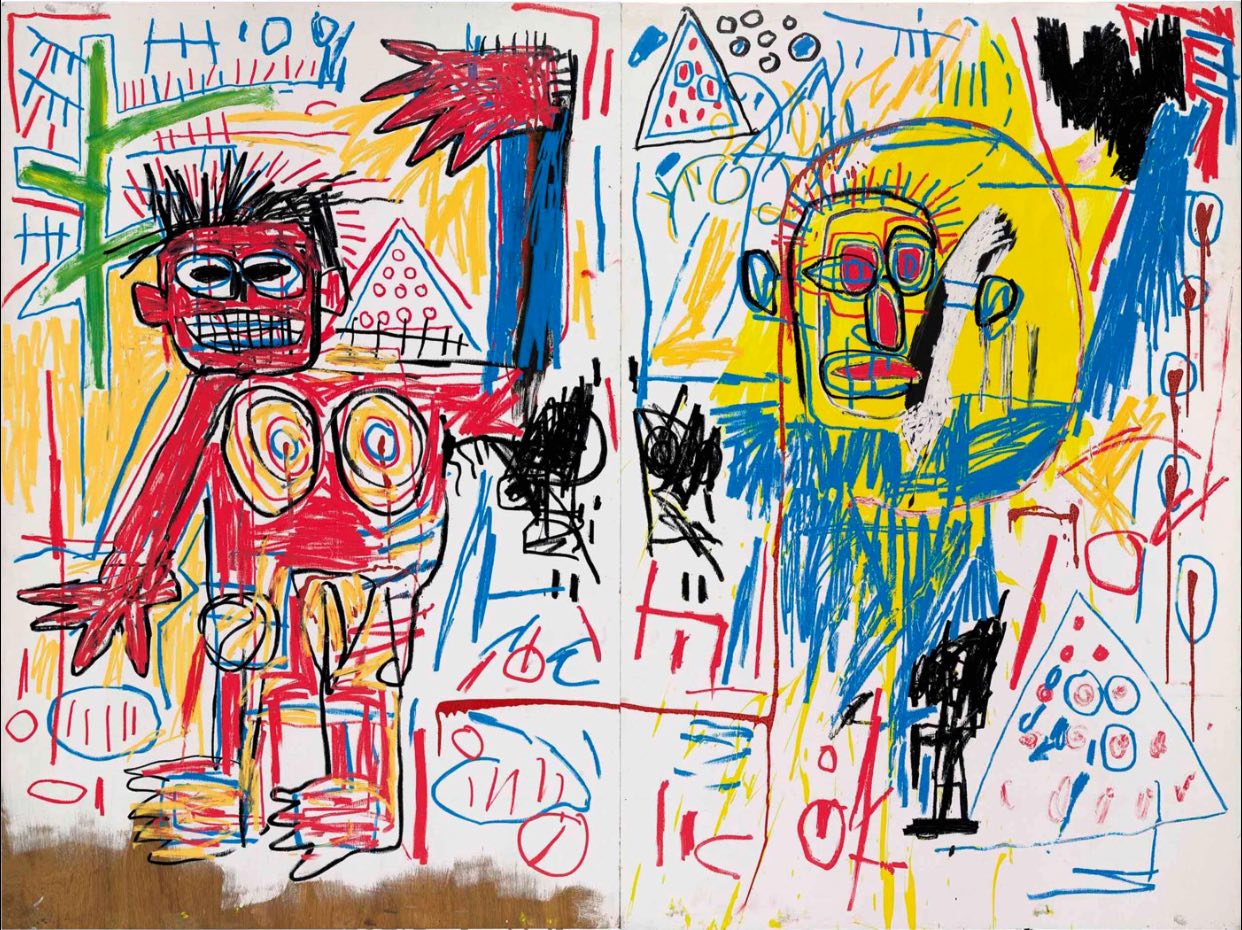 Jean-Michel Basquiat👑👑👑 (1960-1988) Untitled signed and dated