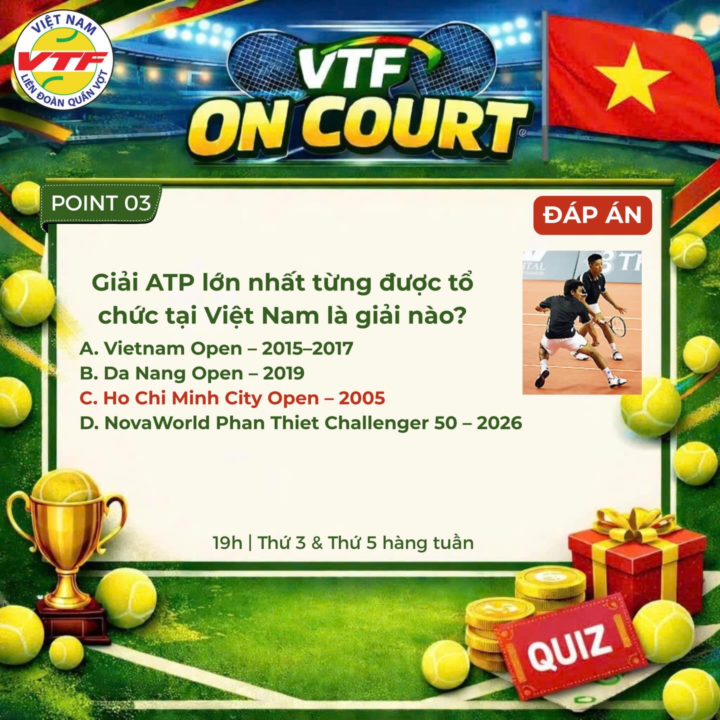 Vietnam - 🎾 VTF ON COURT | POINT 03 – CÔNG BỐ ĐÁP ÁN 🔥 ⏰ Đã đến lúc ...