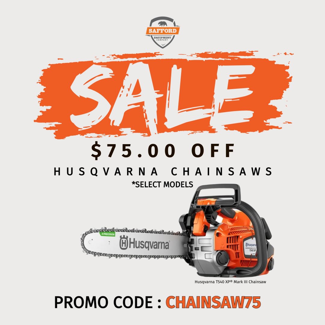 PROMO CODE ALERT: CHAINSAW75 🔥 Looking for professional-grade
