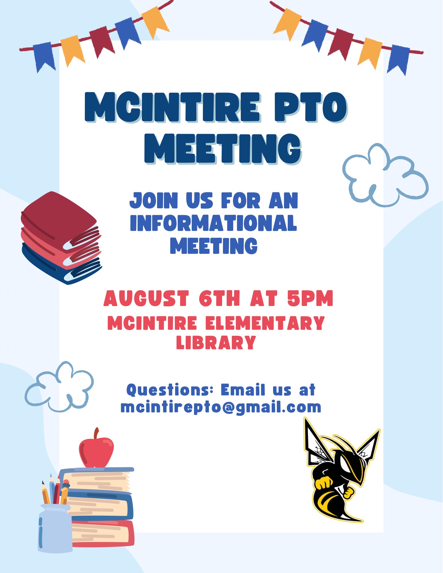 PTO Meeting next week! Join... - McIntire Elementary School | Facebook