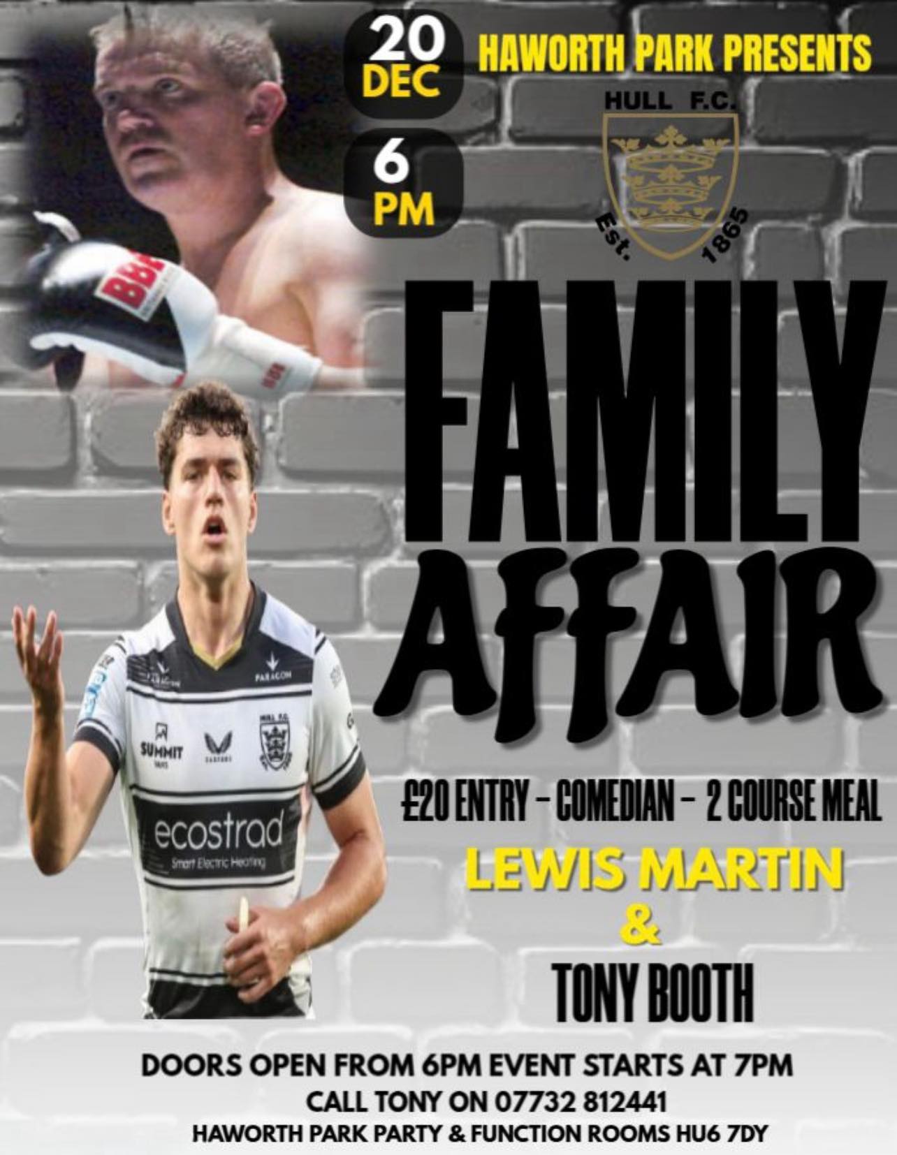 Haworth - FAMILY AFFAIR At Haworth Park - Functions and Party Venue ...