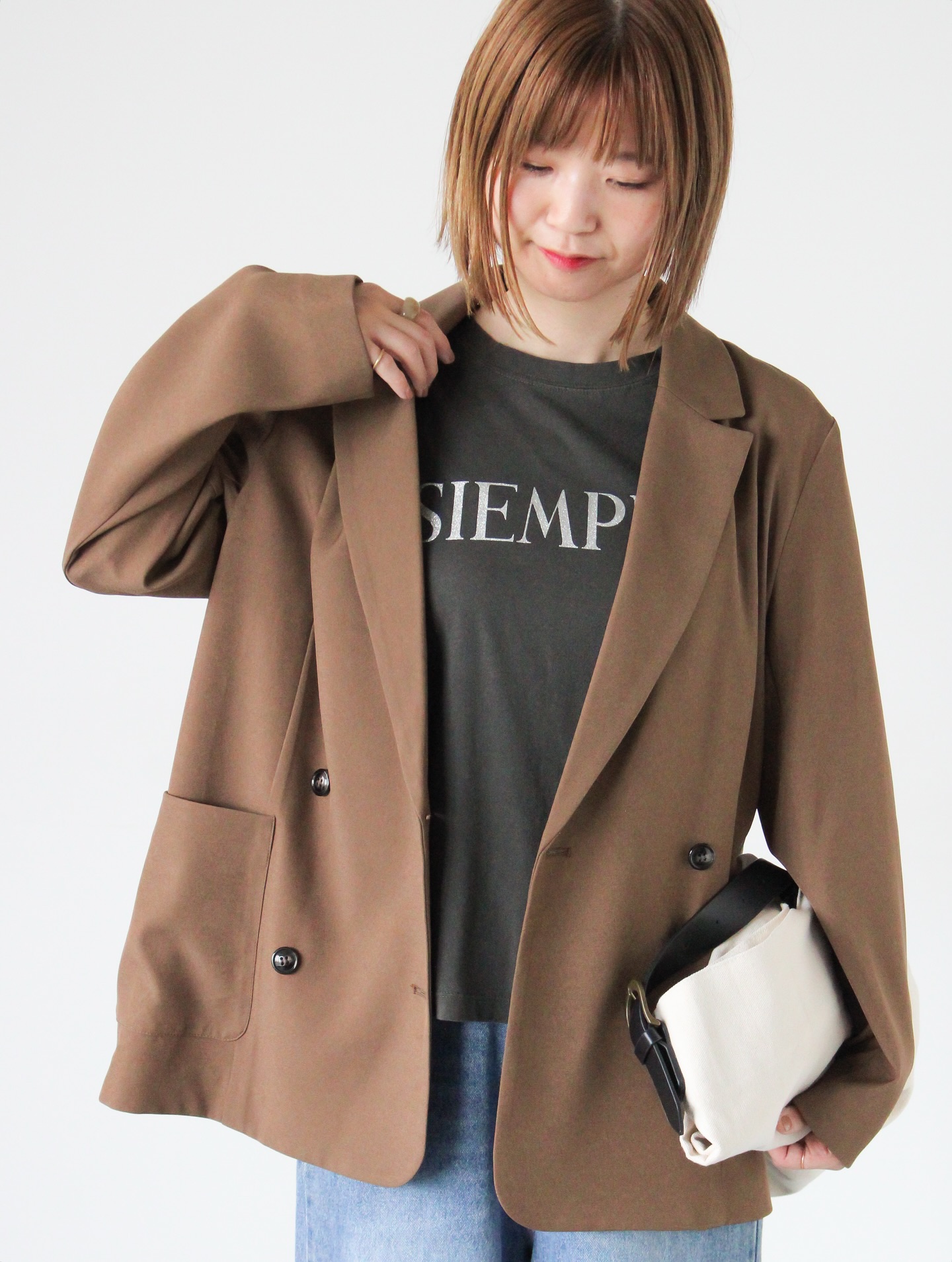 Recommended Item】 ⁡ 秋の装いにきちんと感をプラスしてくれる ダブル 
