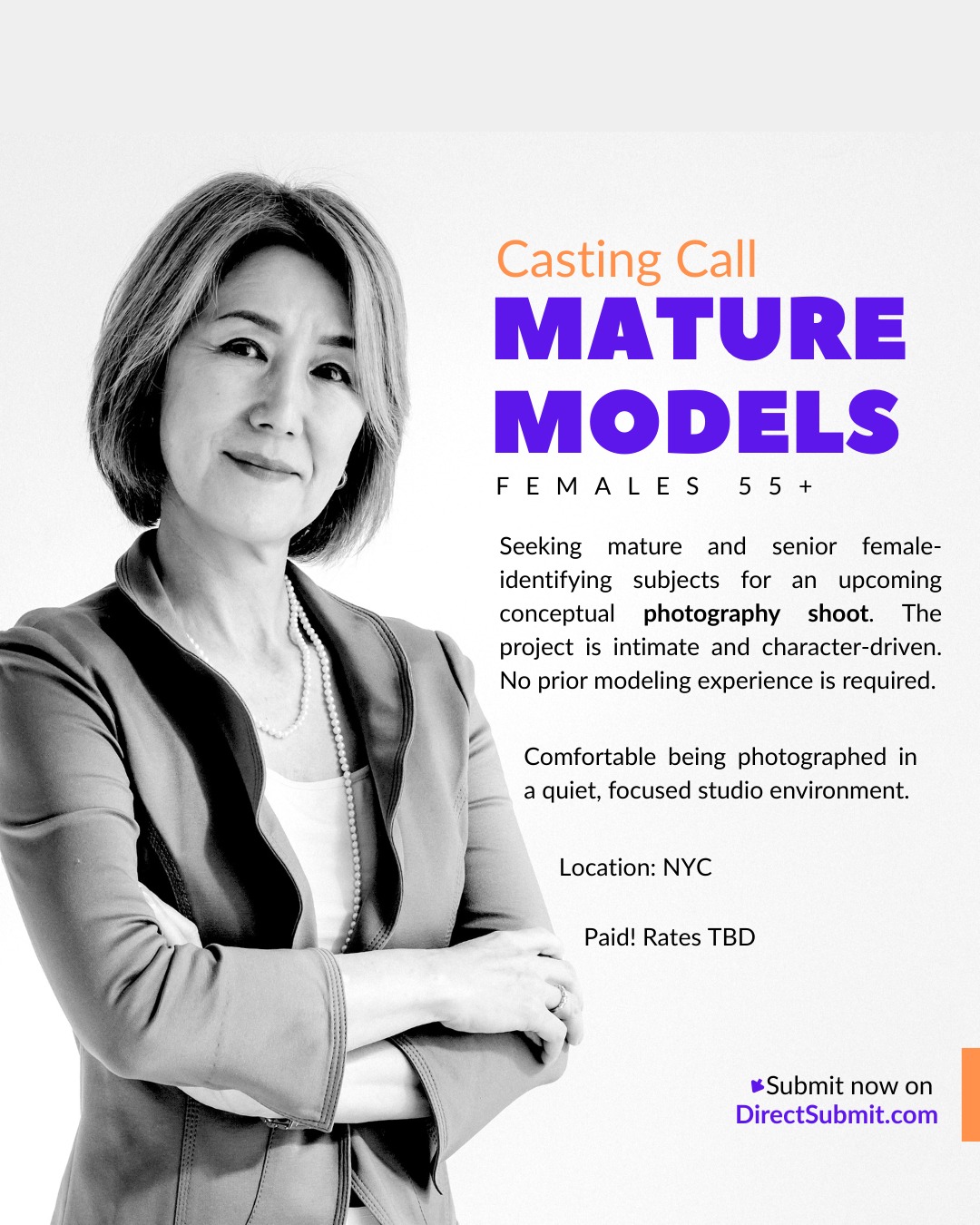 NYCastings.com - 📸 Casting Mature Models - Paid NYC Photoshoot Calling ...