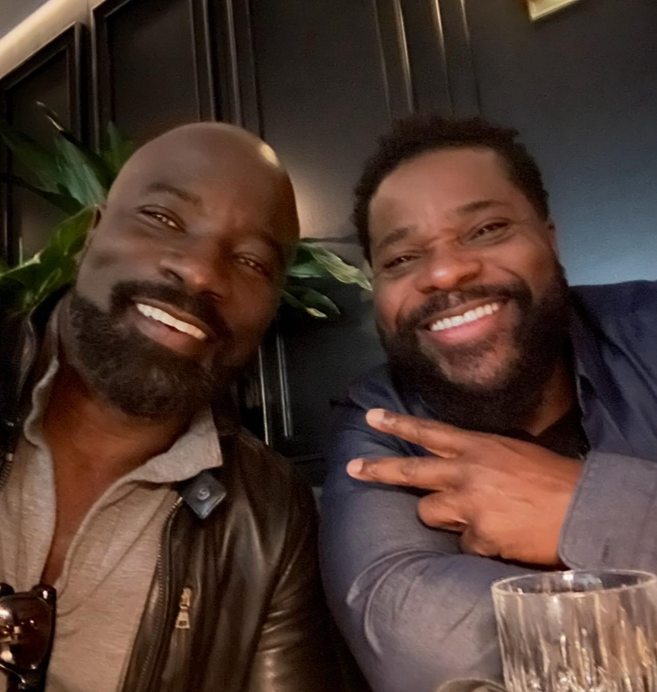 The smiles. Mike Colter and Malcolm-Jamal Warner 😍✊🏽
