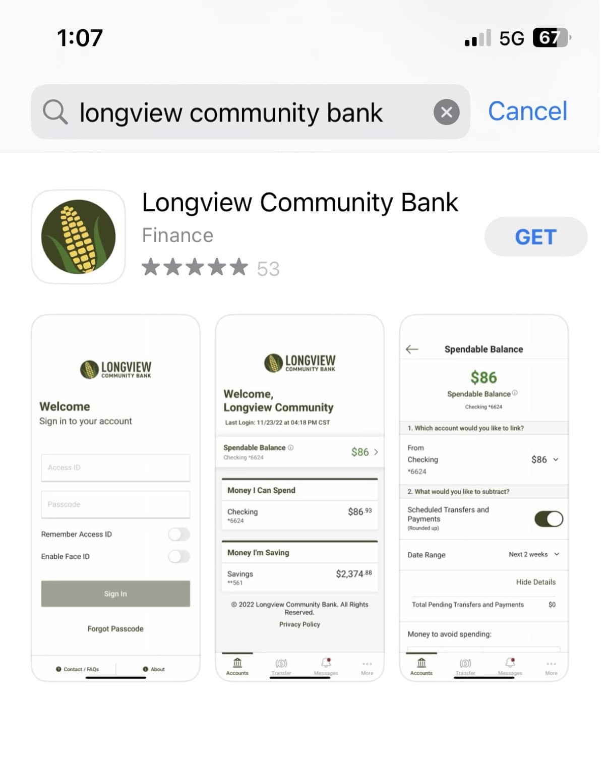 Our mobile app has been updated... - Longview Community Bank