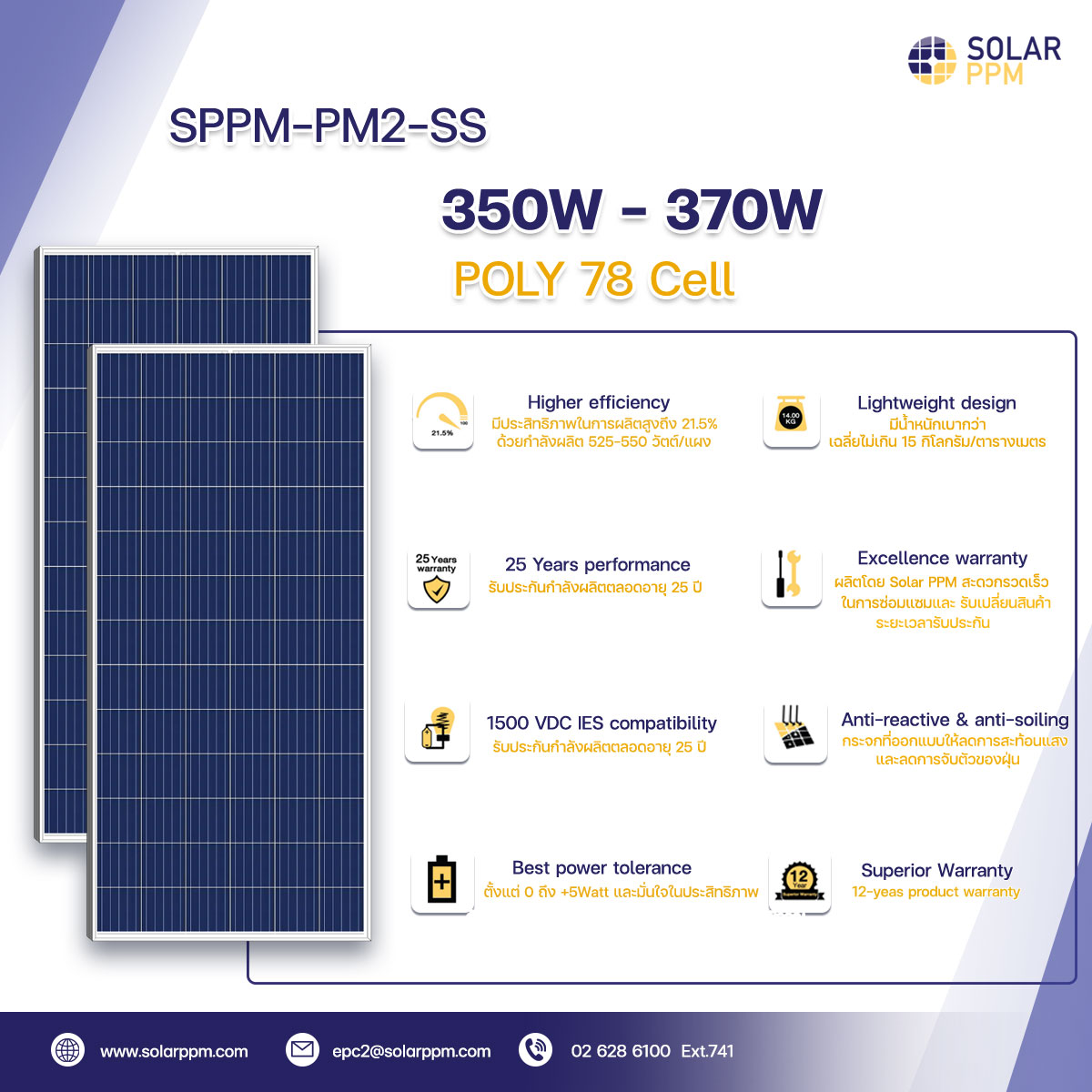 มารู้จักกับ..... - Solar PPM - ผู้นำด้านระบบไฟฟ้าจากแสงอาทิตย์ | Facebook