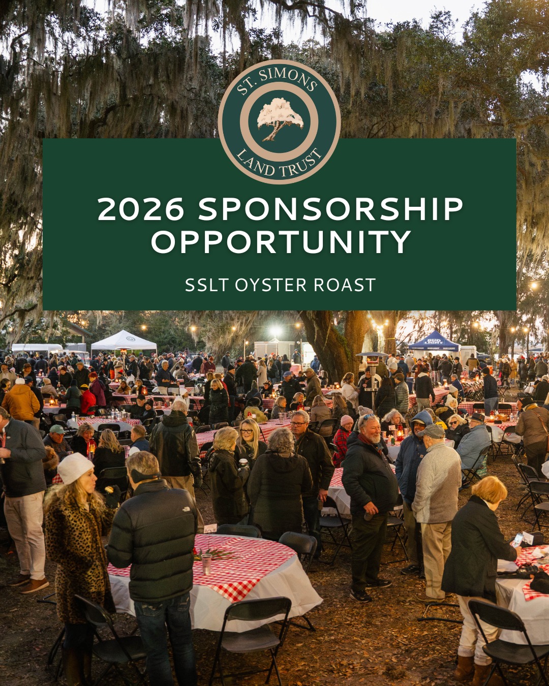 St. - LAST CHANCE to become a sponsor for the 2026 SSLT Oyster Roast ...