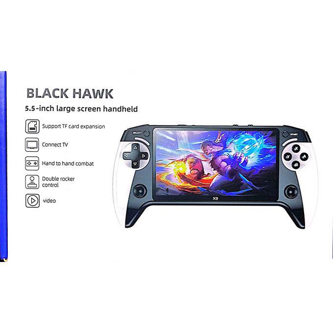 Console Portable Rétro X9 – 5,5 Pouces IPS HD – 10 Émulateurs – Batterie 1500 MAh – Jeux Classiques – Sortie TV – Noël