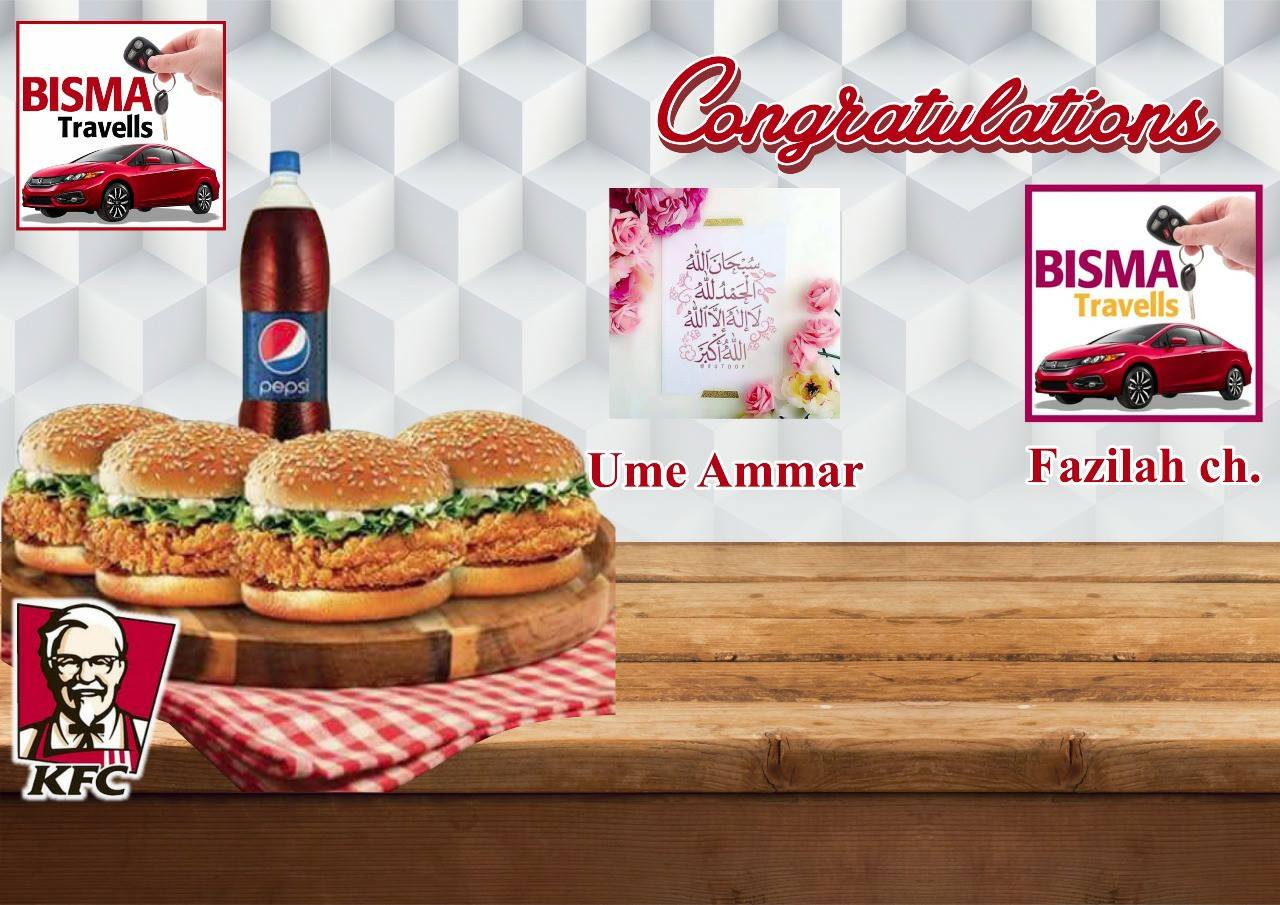 Congratulations to this week... - Bisma Travel Pakistan