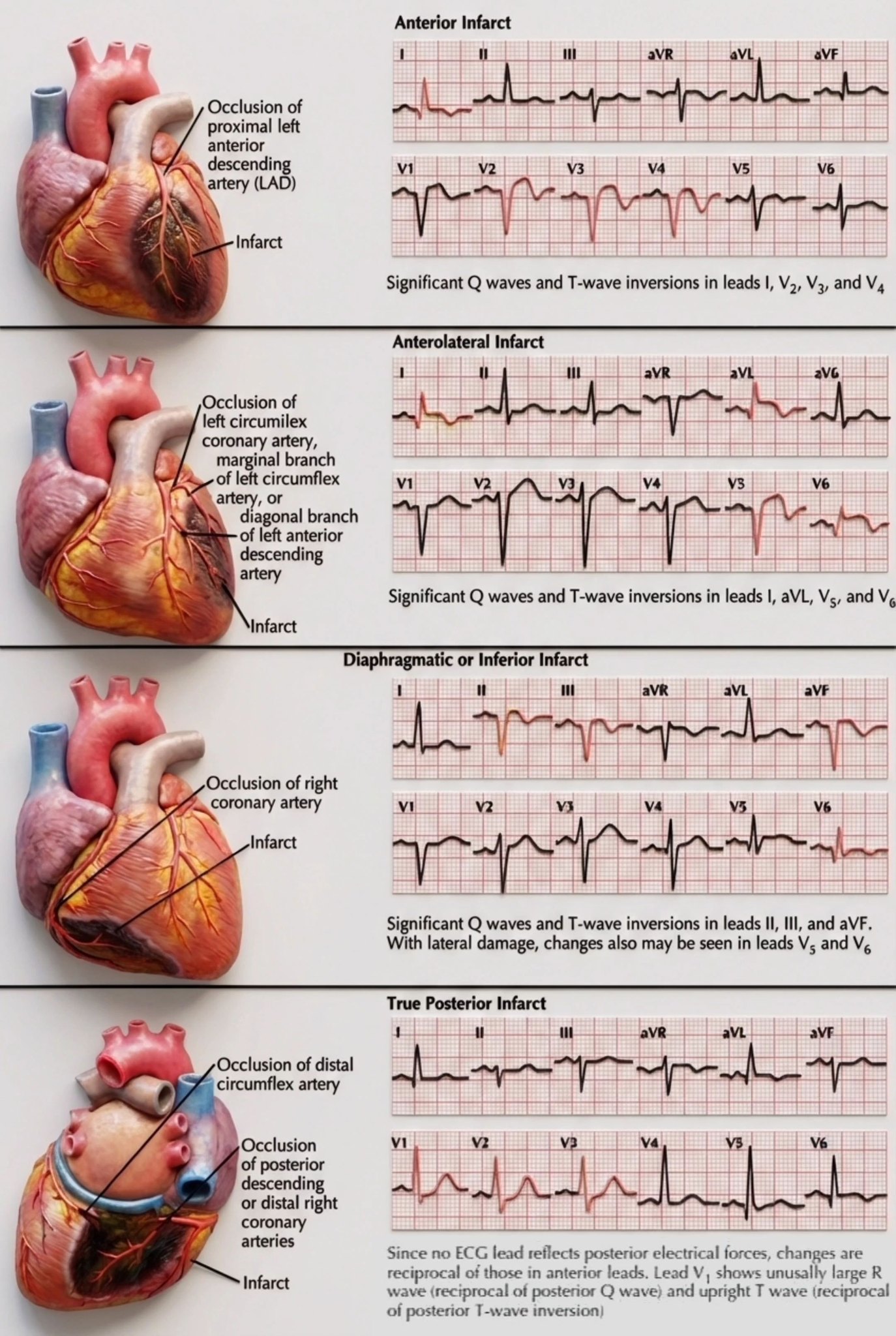 MNEMOTECNIAS MEDICINA | ⚡️ Electrocardiogram (ECG): Key Concepts and MI ...