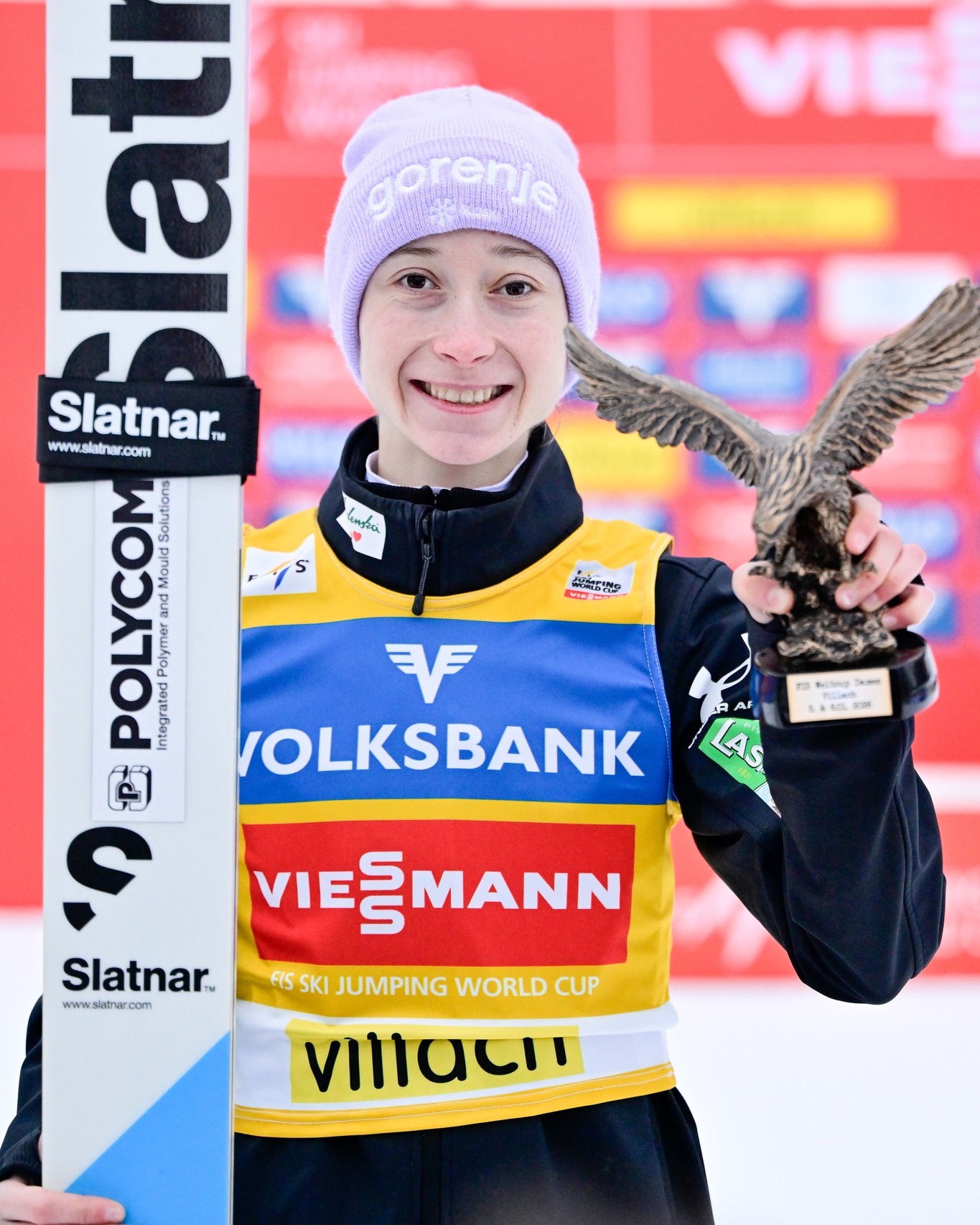 And the new women's World Cup Leader is Nika Prevc! 🇸🇮🏆 📸 FIS