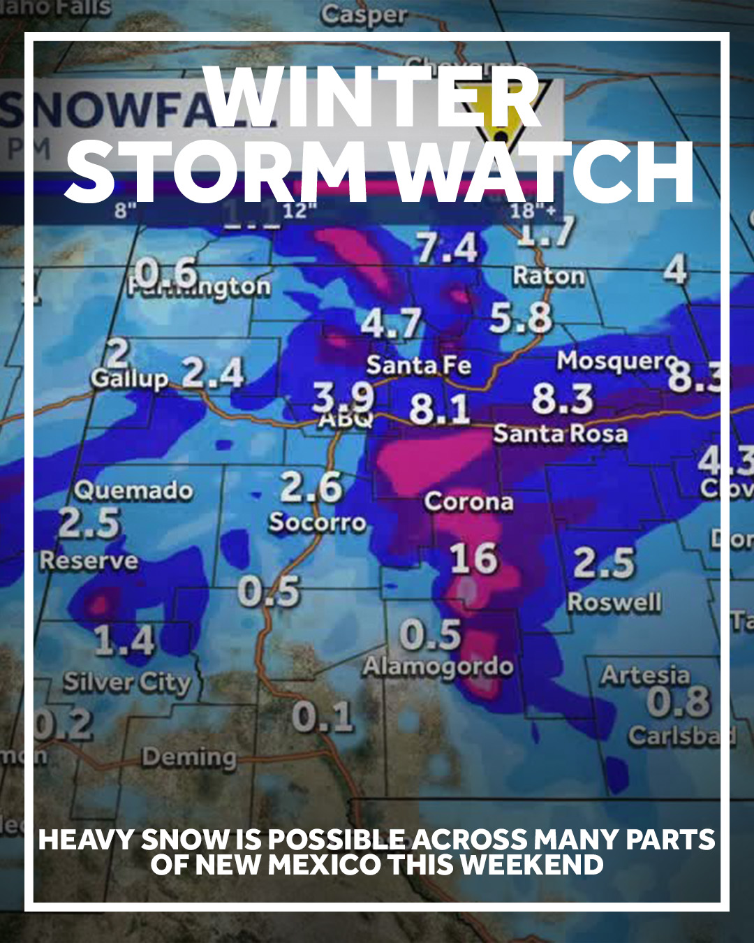 KOAT - A powerful winter storm is expected to bring heavy snow to many ...