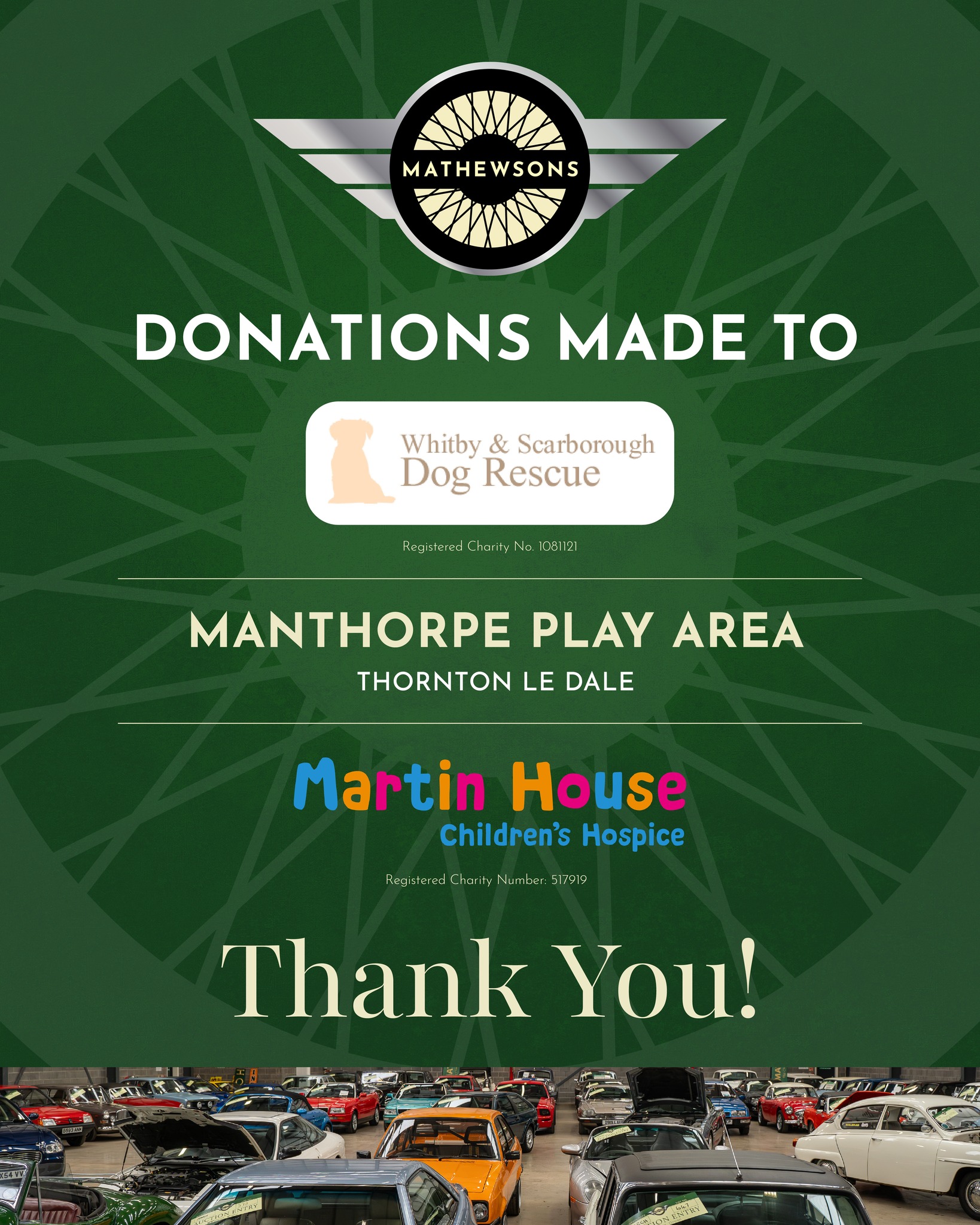 Mathewsons - We’re delighted to share that more donations have been ...