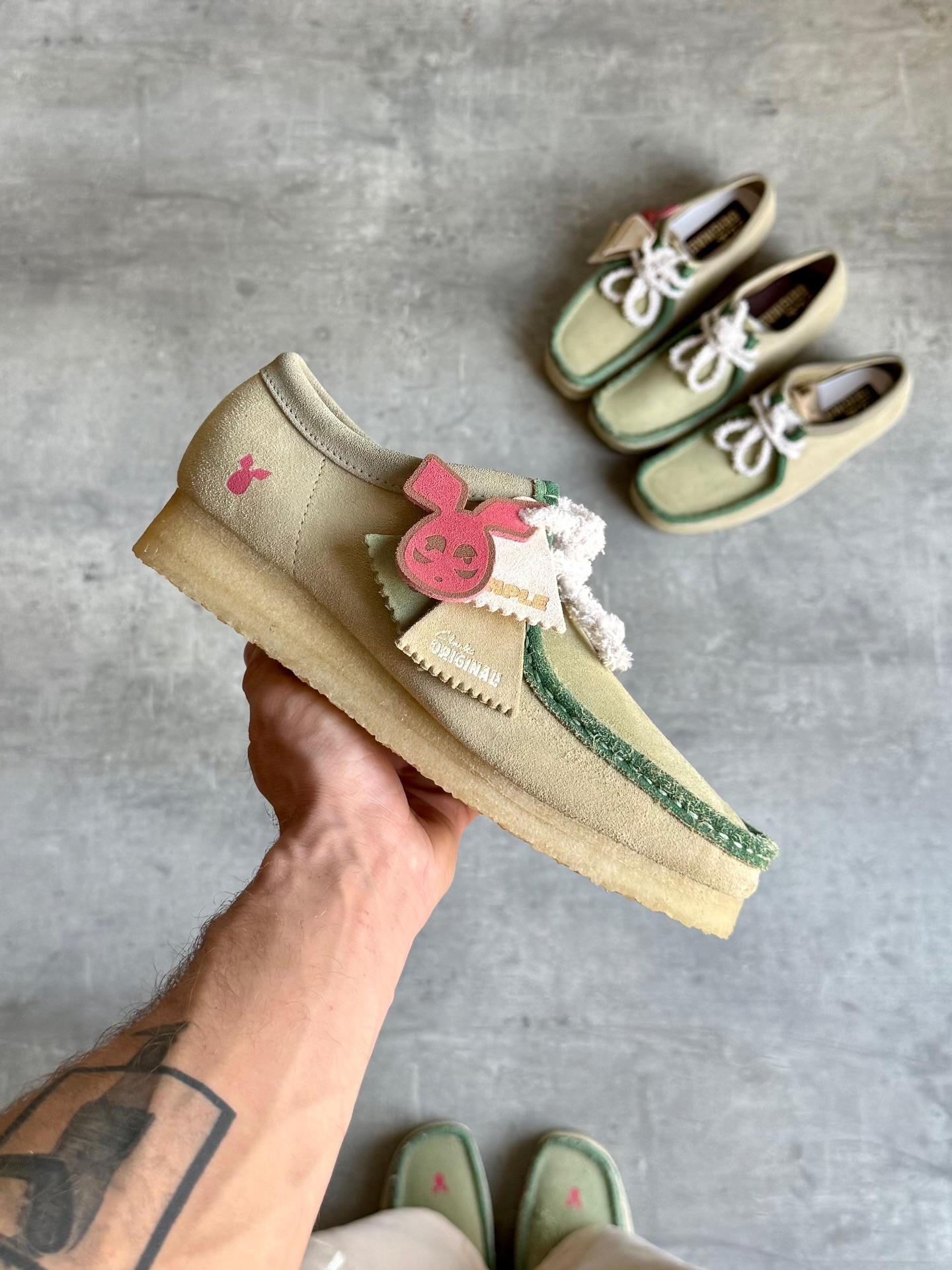 staniflou Wallabee™ custom in collaboration with @sample_app. 100