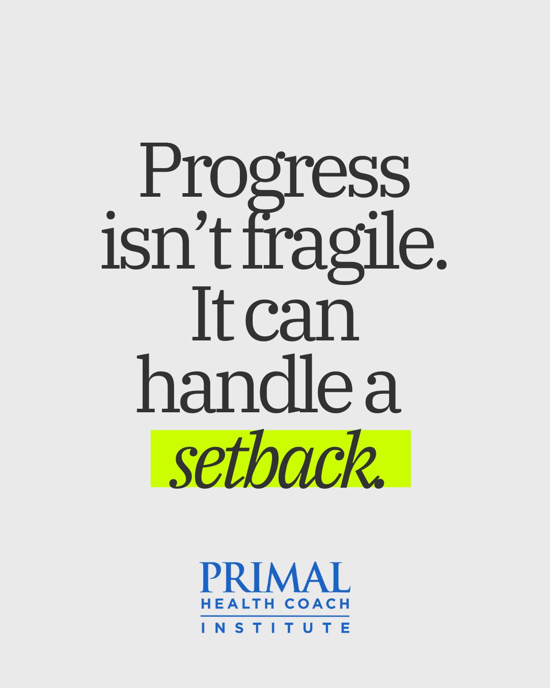Primal - We’ve been taught that one misstep ruins everything. It doesn ...