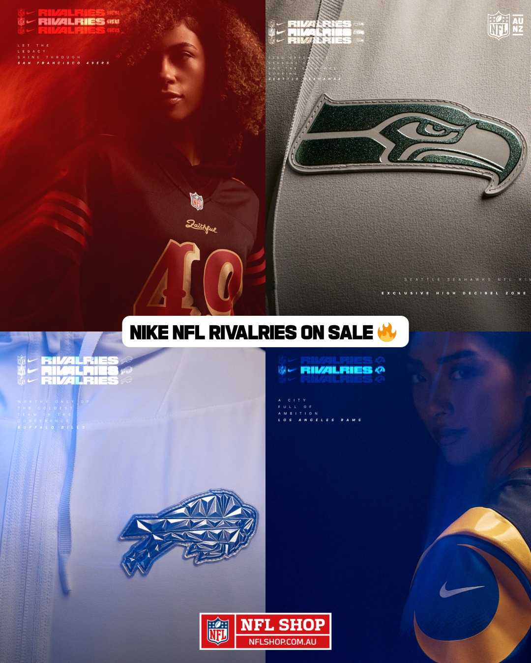 NFL - NFL Rivalries collection available at NFLShop.com.au... | Facebook