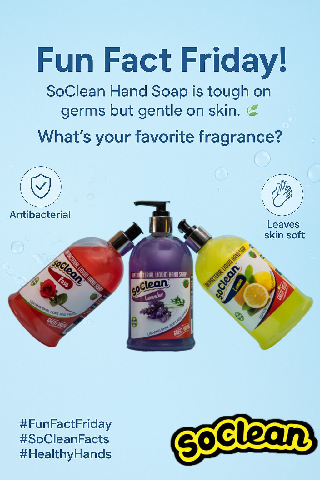 SoClean Zambia - Fun Fact Friday! SoClean Antibacterial... | Facebook