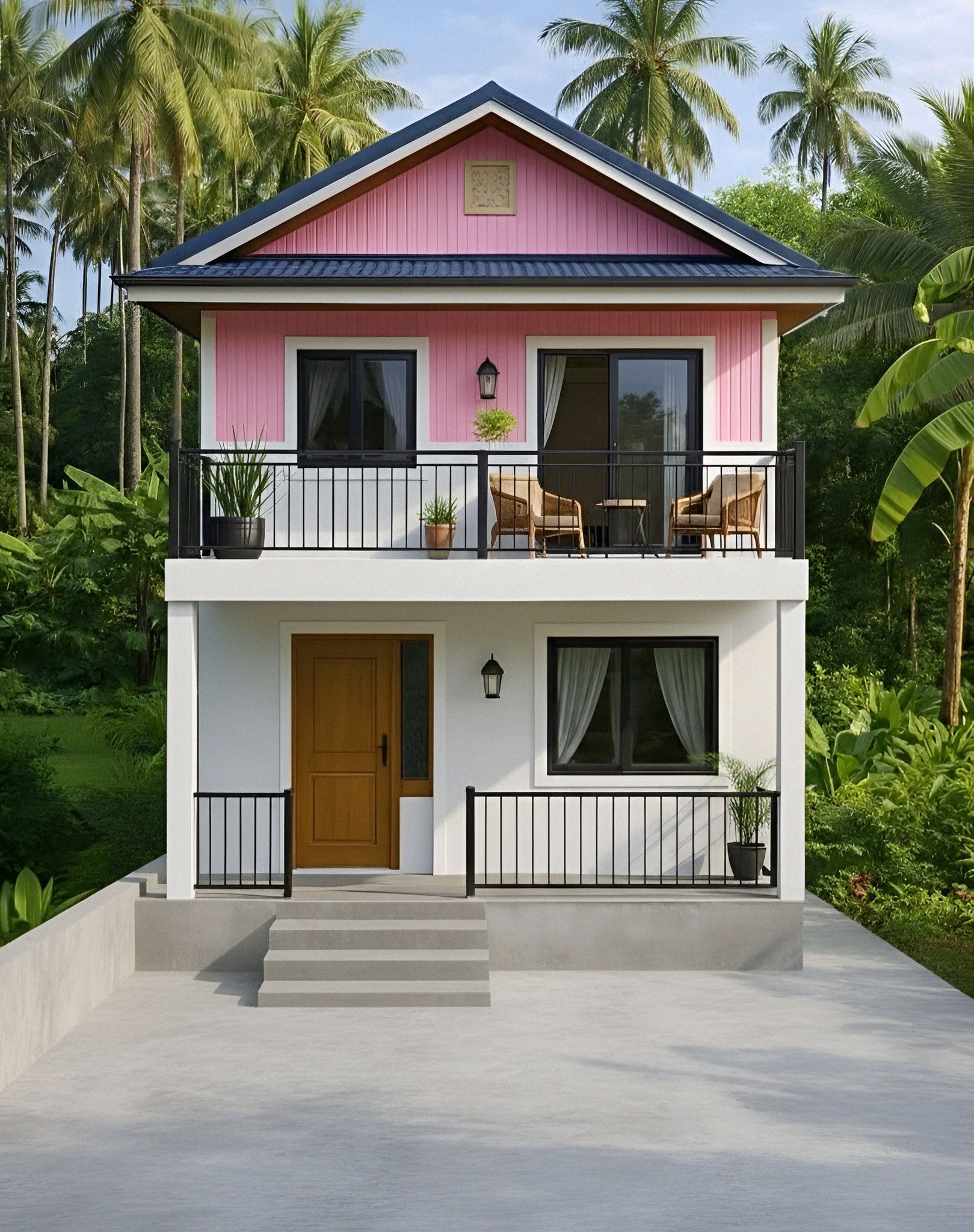 Simpleng - Gorgeous 2 Storey half-concrete, half-metal cladding design ...