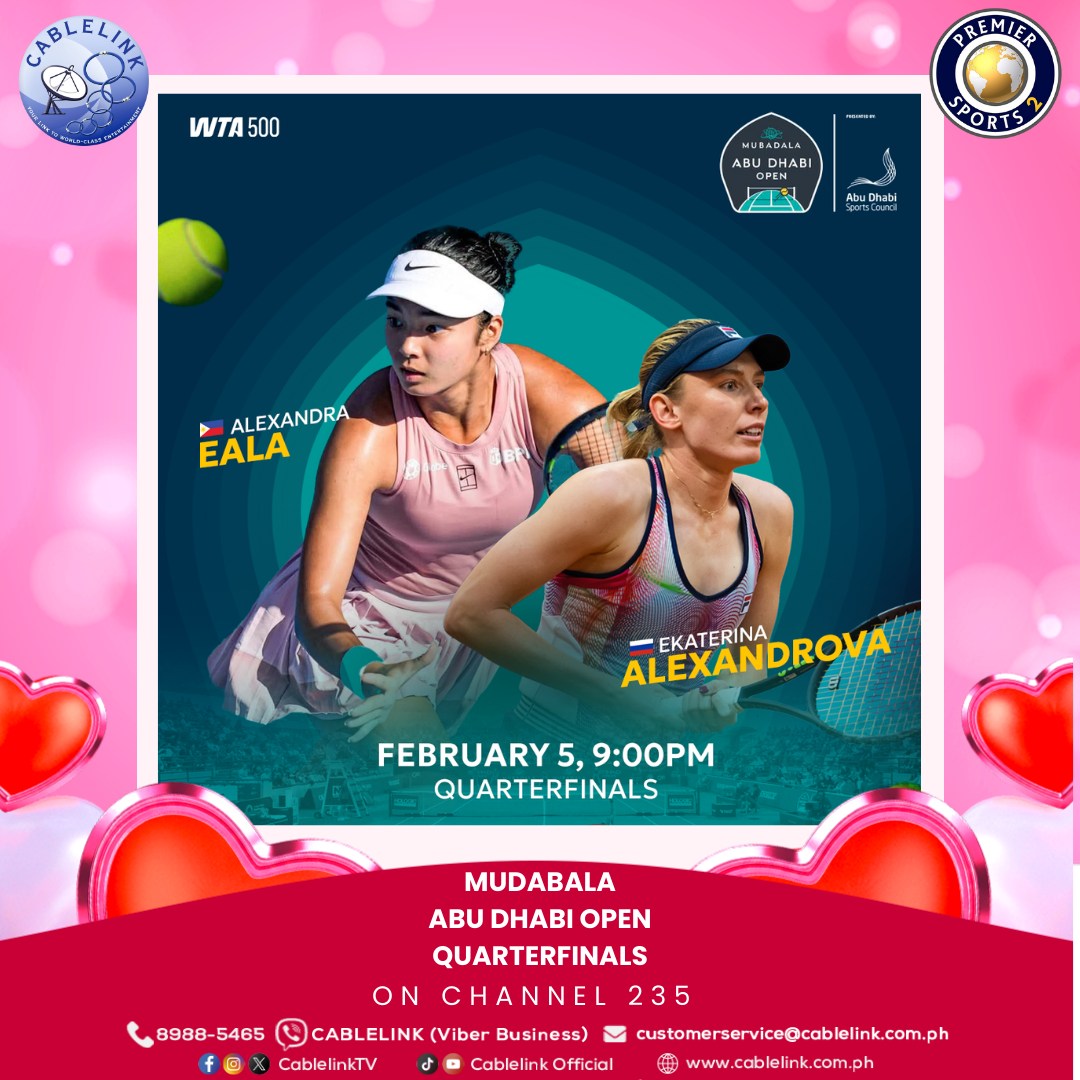CablelinkTV - 🔥 All eyes on the court! 🎾 Catch Alexandra Eala as she ...