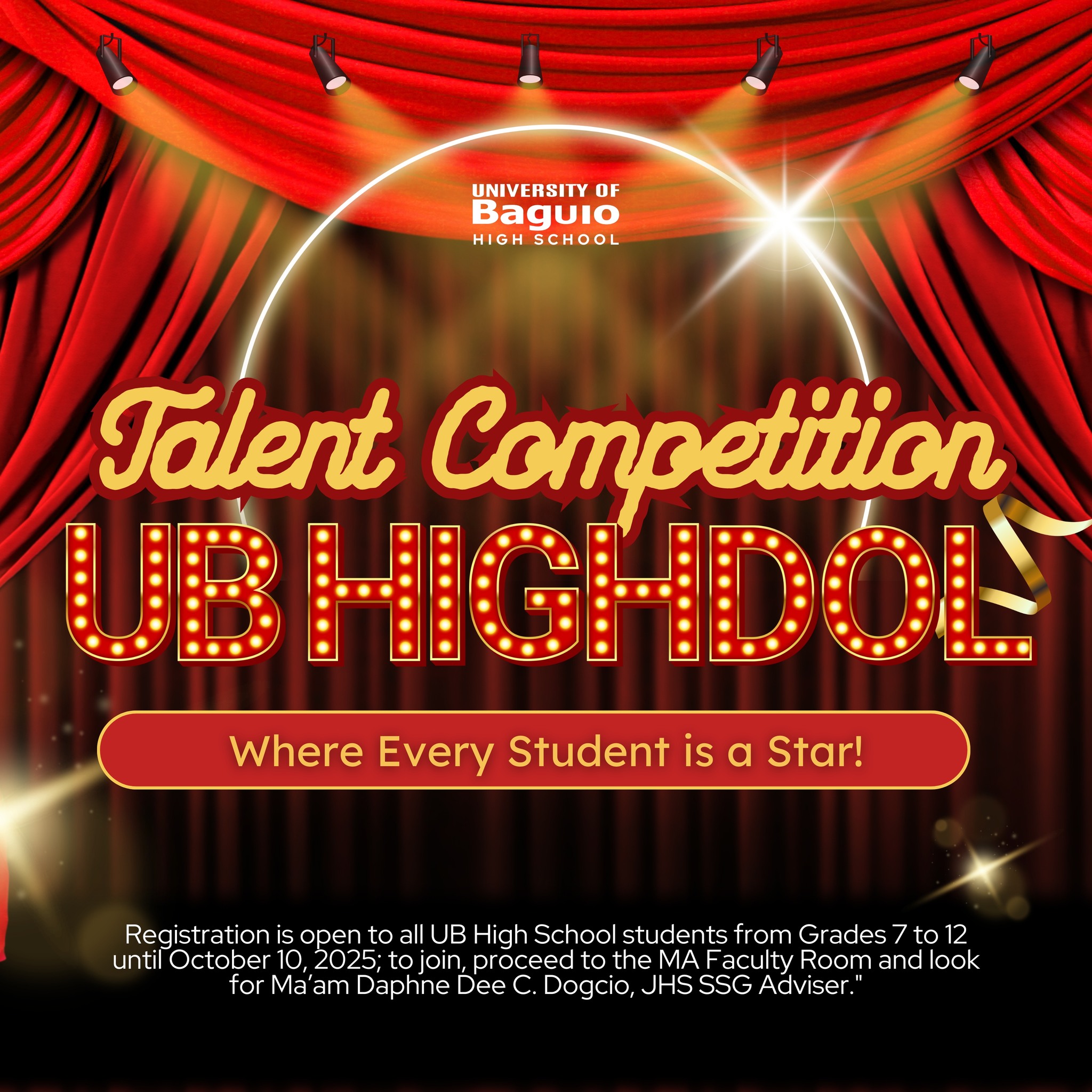 University - BE THE FIRST UB HIGHDOL: SHOW YOUR TALENT, SHINE YOUR ...
