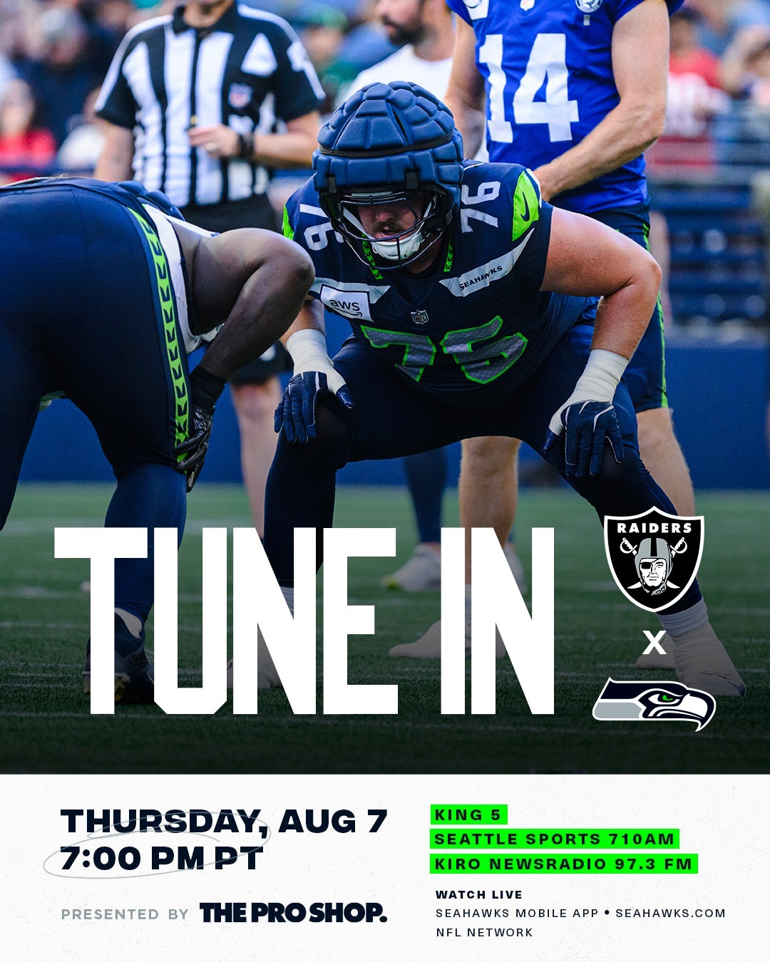 Preseason kickoff 🔜 #GoHawks x The Seahawks Pro Shop