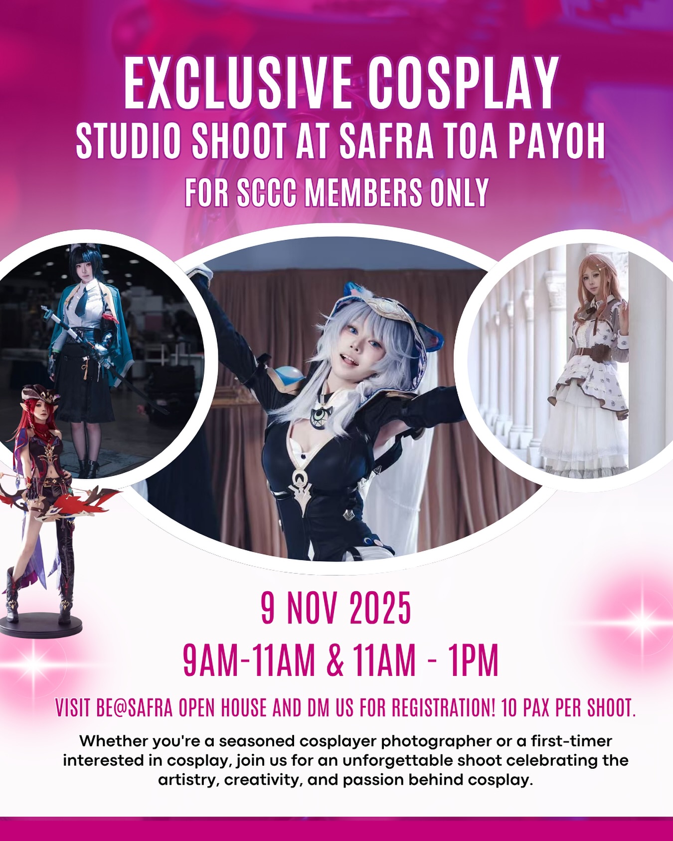 🎭 Exclusive Cosplay Studio... - SAFRA Content Creator Club | Facebook