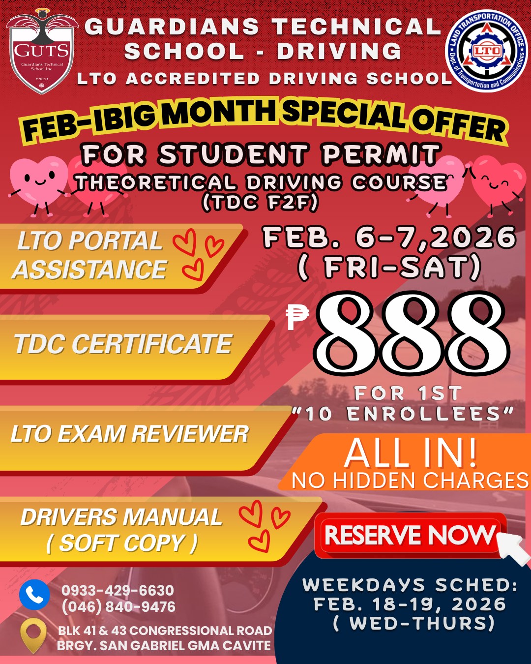 🚗💳 FEB-IBIG MONTH... - Guardians Technical School Driving | Facebook