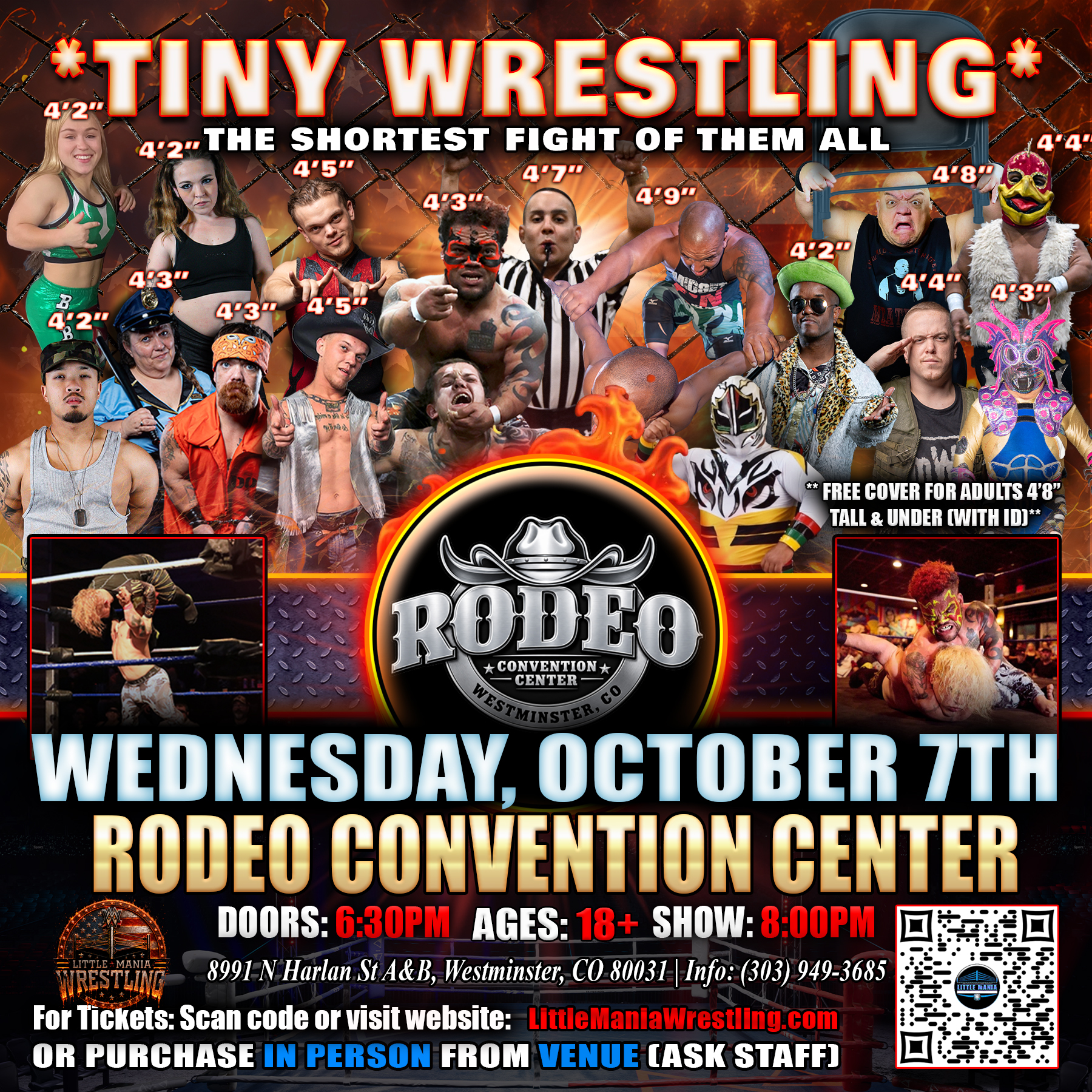 Denver, CO - Little Mania Mini Wrestling @ Rodeo Convention Center!
