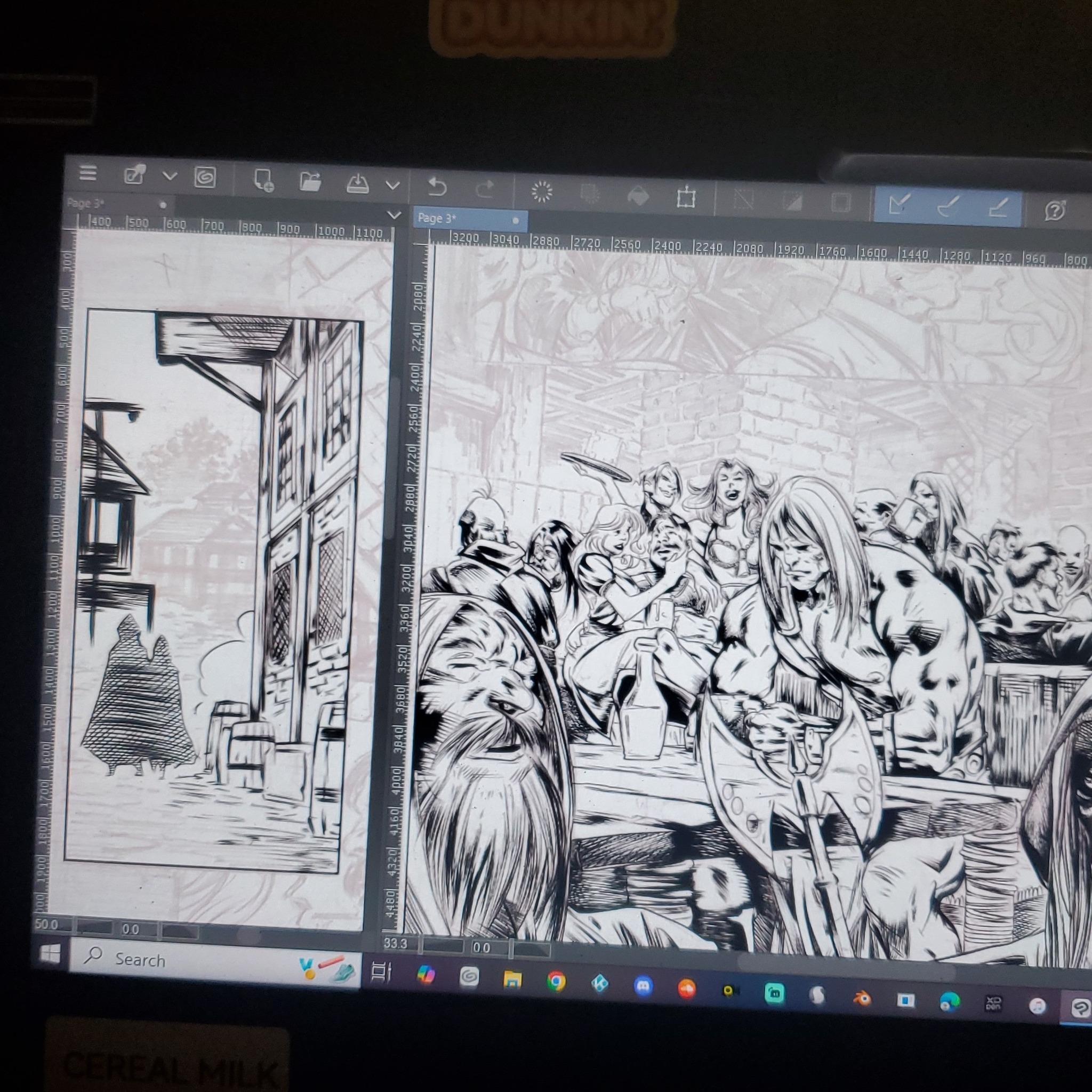 Digital ink comics class with Clip Studio Paint