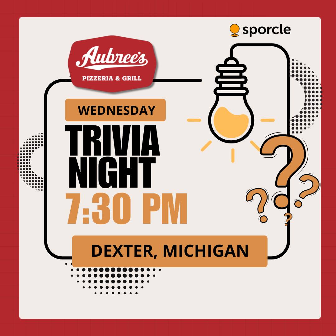 Aubree's - 🎉 Think you’re the trivia master? Prove it! 🧠 Join us at ...