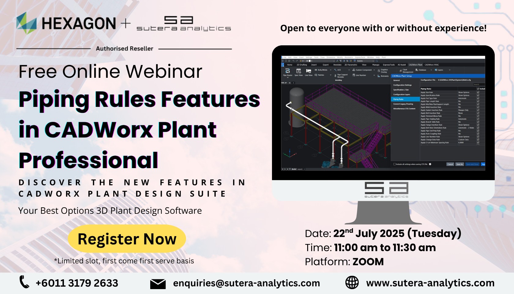 Sutera - 💼 Get to know CADWorx Piping Rules in Just 30 Minutes! . Join ...