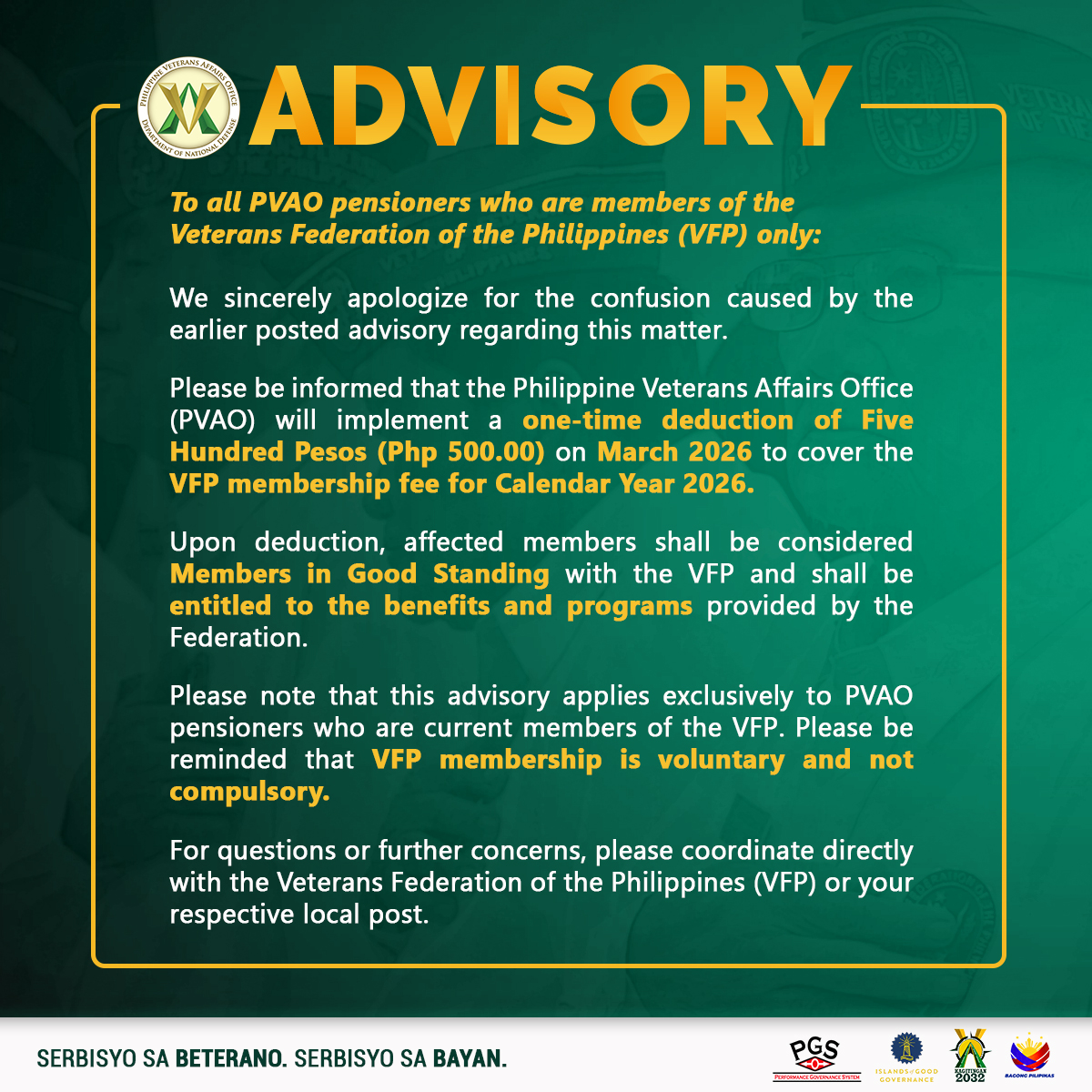 Pvao Fso Pangasinan