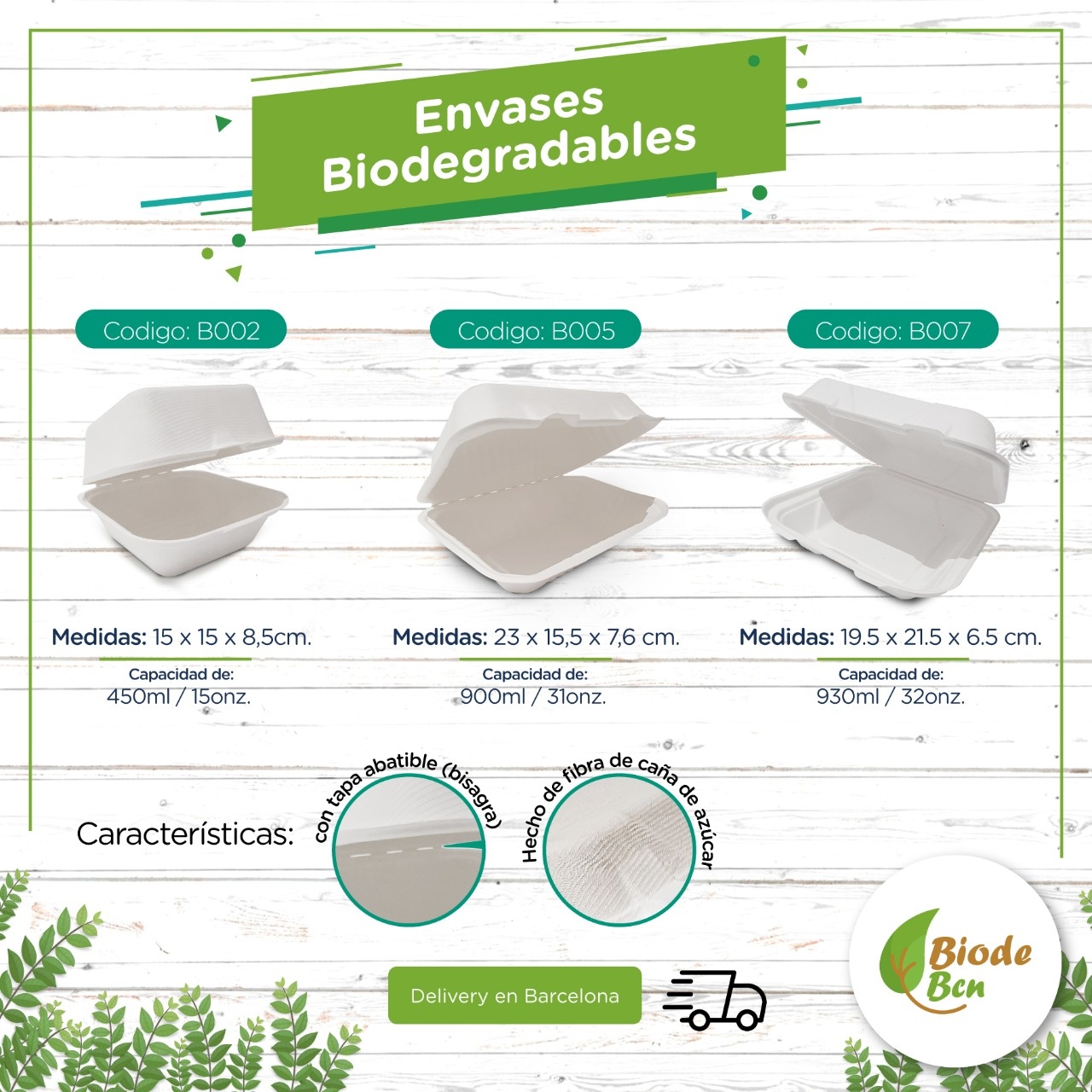 Biode Bcn - Envases biodegradables, si necesitas un envase para tus ...