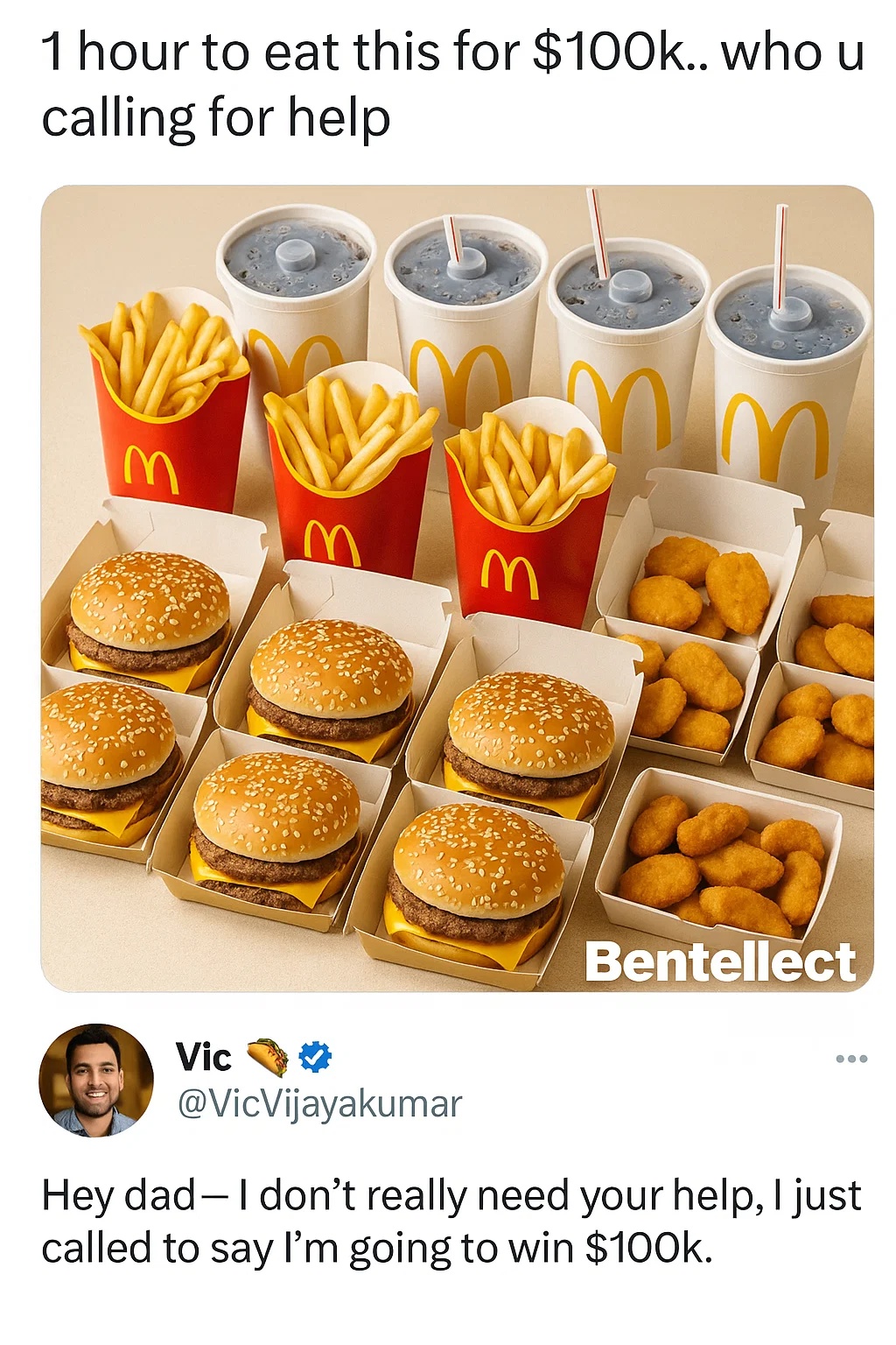 Bentellect - This isn’t a challenge, this is a warm-up 😭💀 | Facebook