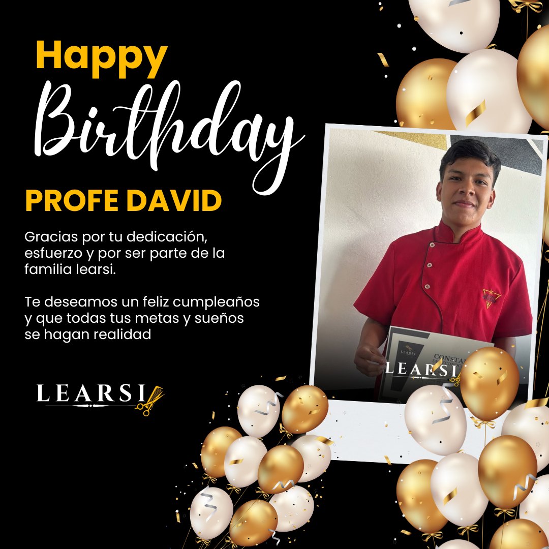 Instituto - 🎉 ¡Feliz cumpleaños, Profesor David! 🎉 En Instituto Learsi ...