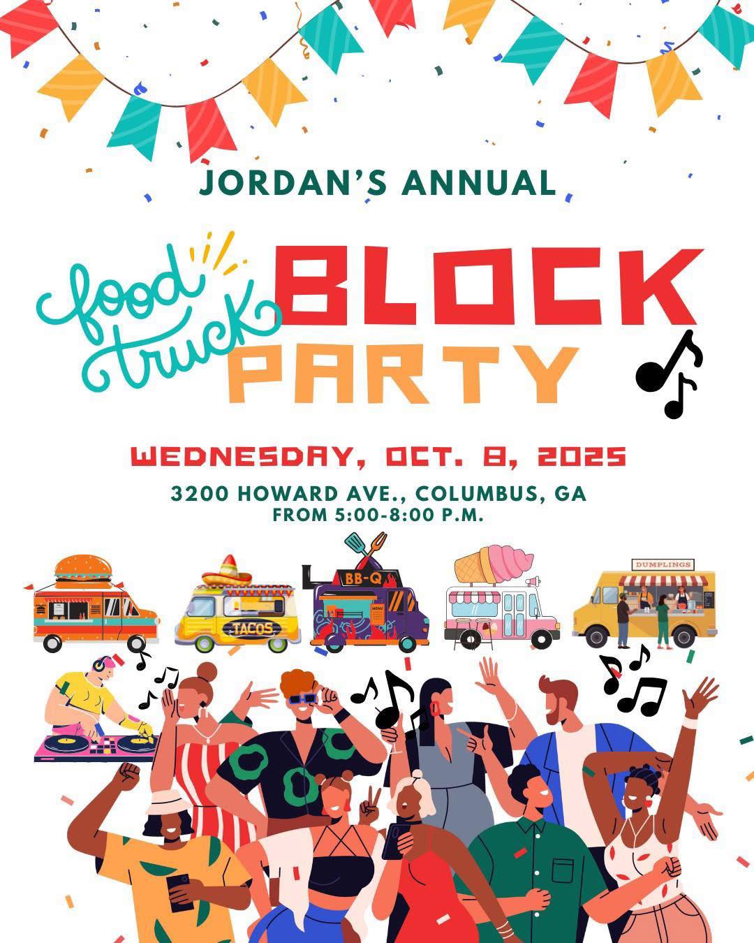 Jordan - Join us TOMORROW at our annual Food Truck Block Party. The ...