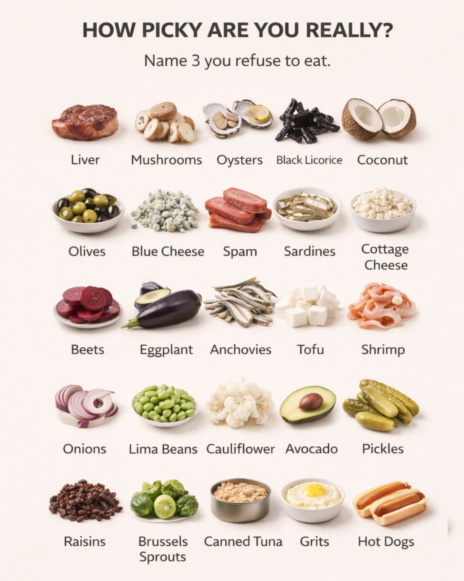 Grubtent - You looked at all 25. Now be honest. Name 3 you... | Facebook