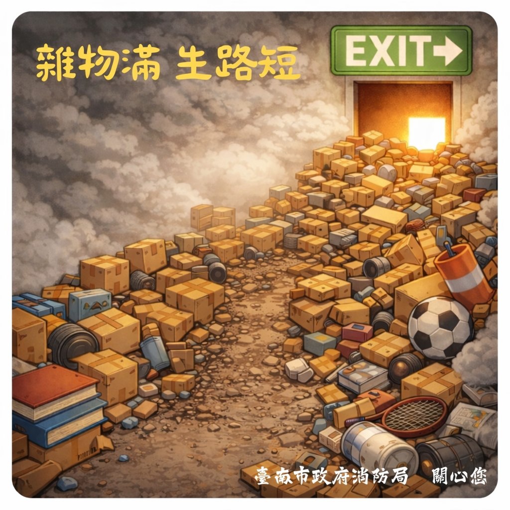 臺南市政府消防局 News - 【歲末居家大掃除 雜物堆積都清除】... | Facebook