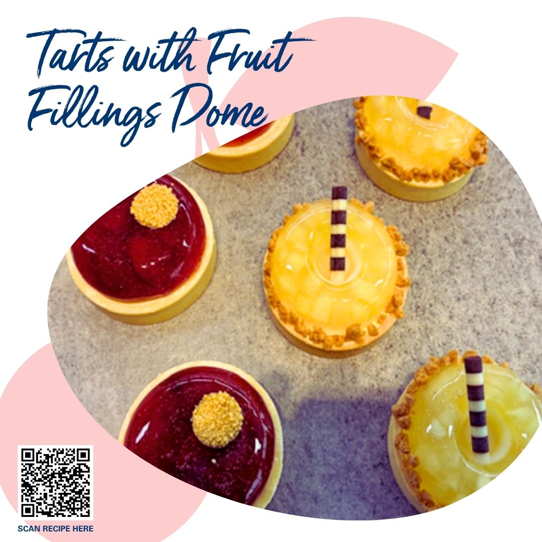 Bakels - Recipe of the Month: Tarts with Fruit Fillings Dome Tarts have ...