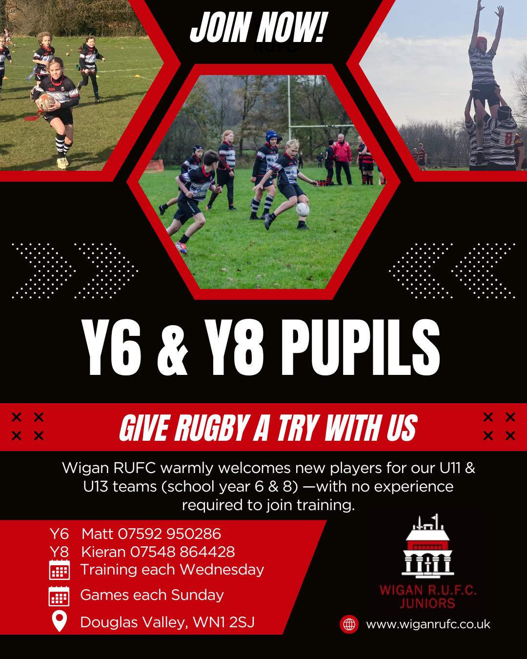 🔥 Parents of Year 6 & Year 8 pupils –... - Wigan RUFC Juniors | Facebook
