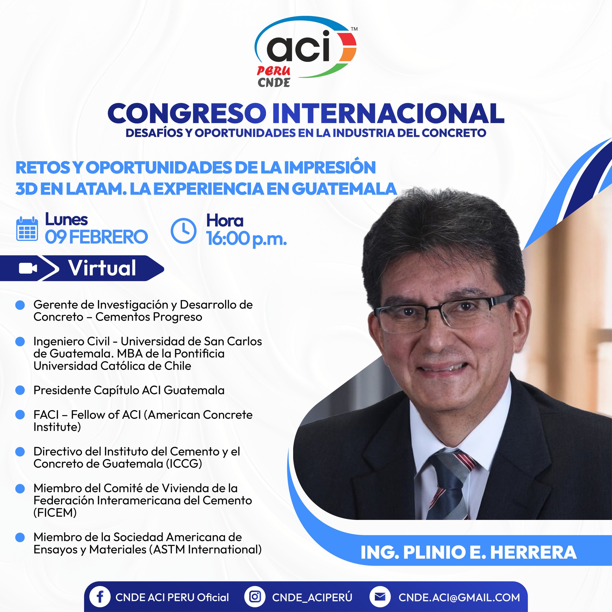 ACI - 👷👷👉Estimados, presentamos a nuestra ponente la MSc. Ing. Giuliana ...