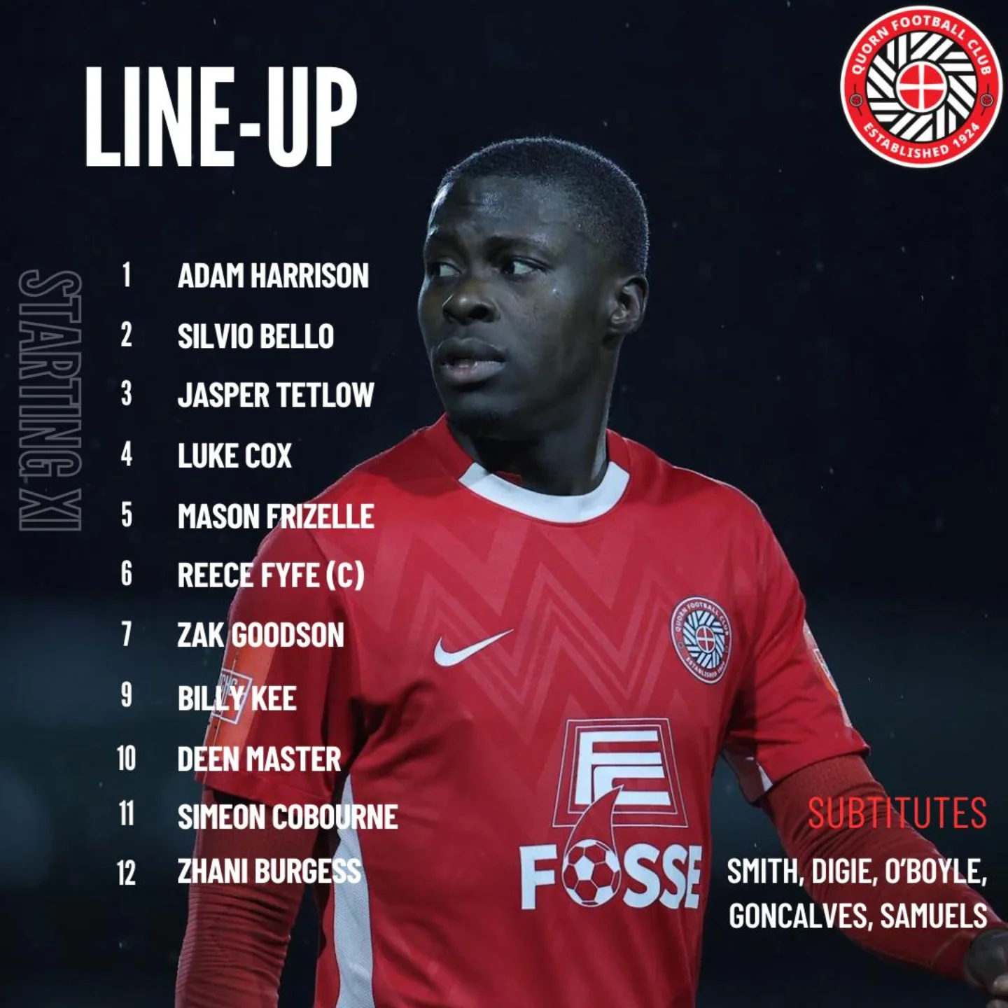 Quorn - Our team to take on ⁦Real Bedford in the ⁦‪Southern Central ...