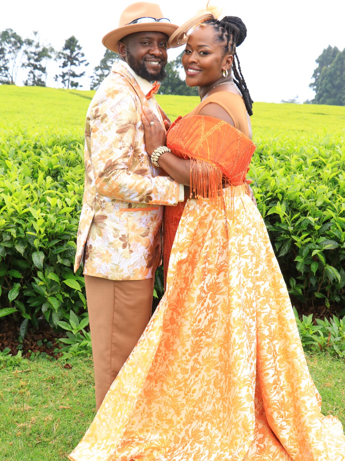Ruracio outfits courtesy of Frika designs Fridah and your hubby thank you for the opportunity to be part of your celebration We wish you the very best #frikadesigns #ruraciooutfits #madeinkenya🇰🇪
