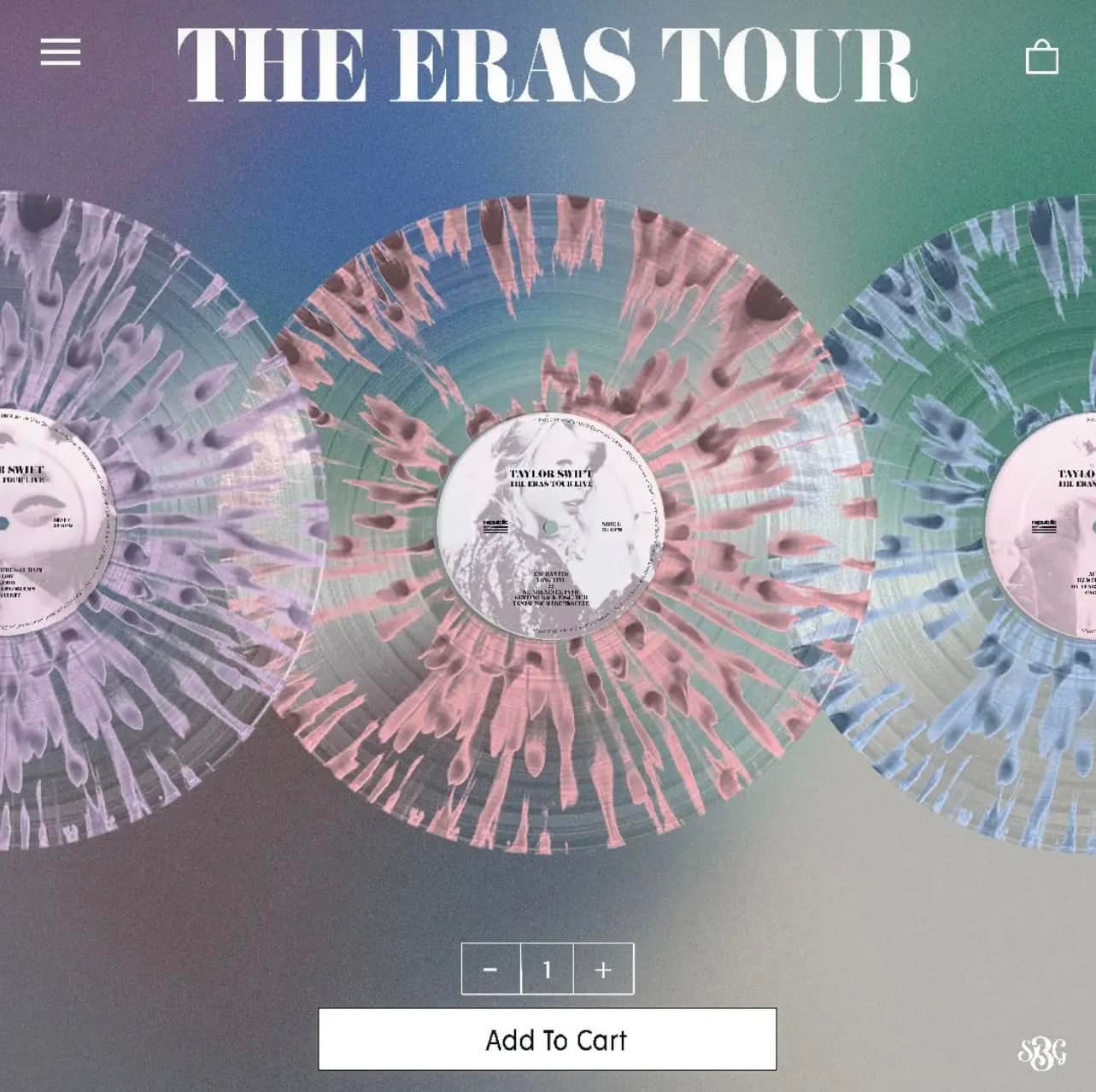 Taylor Swift's Eras tour live album on vinyl