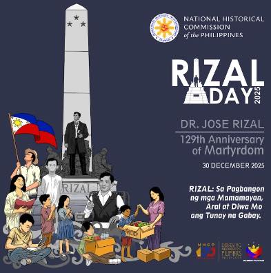 December 30 is Rizal Day. This year’s theme “RIZAL: Sa Pagbangon ng mga ...