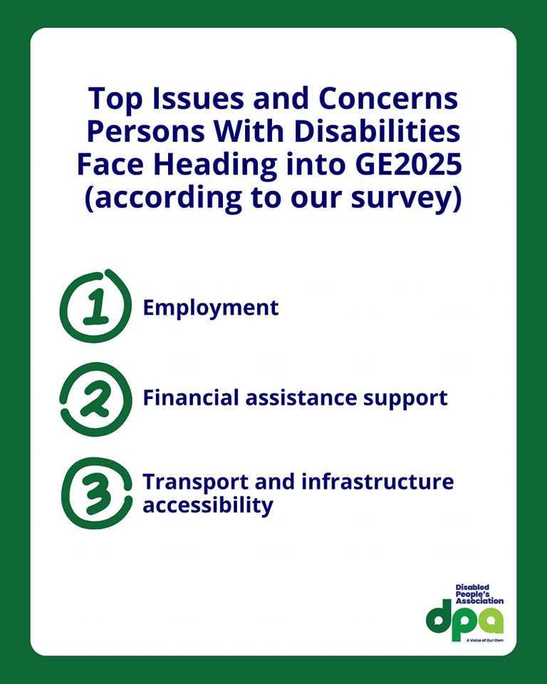 Disabled - Top Issues Facing Persons with Disabilities as GE2025 ...