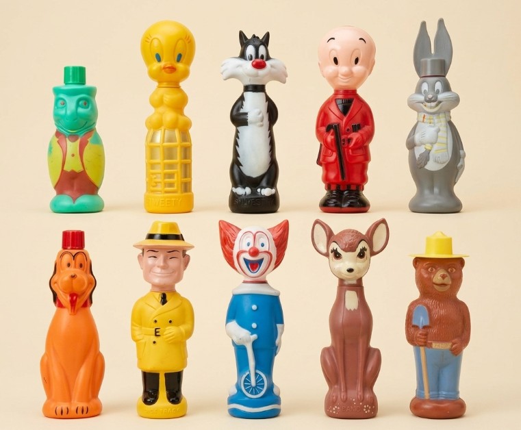 1960s ヴィンテージ soakyソーキーボトル ハンナ・バーベラ タートル Hanna-Barbera soaky bubble bath containers from the 1960s