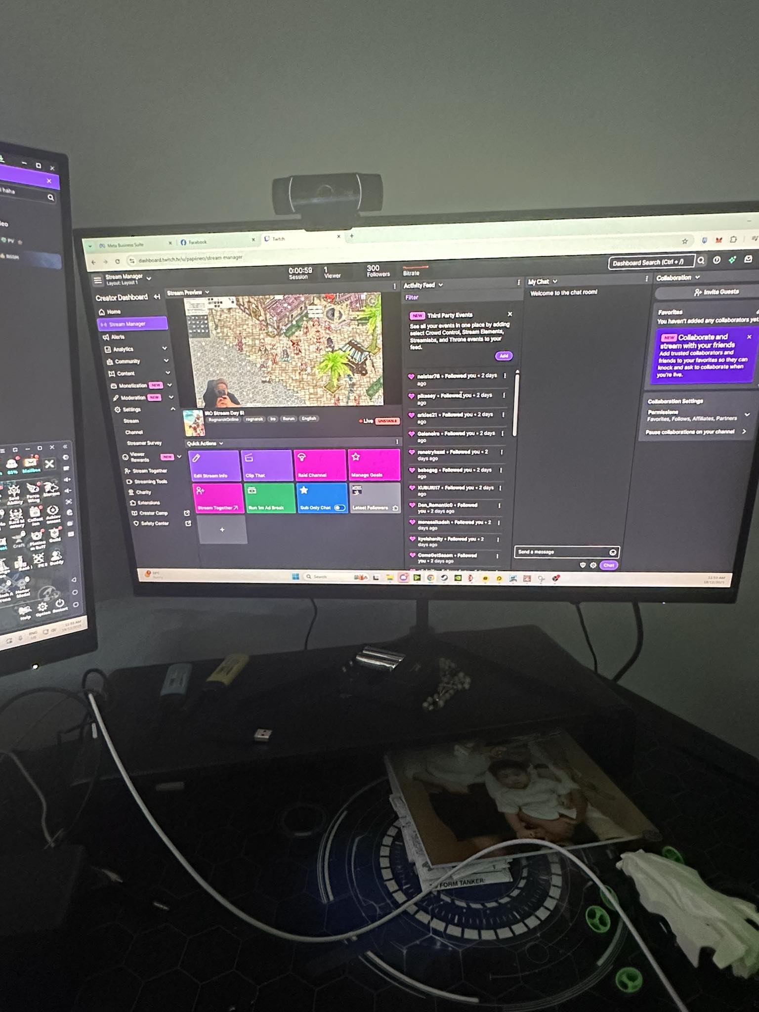 Papi - We are live on the purple side playing IRO! Im doing progress ...